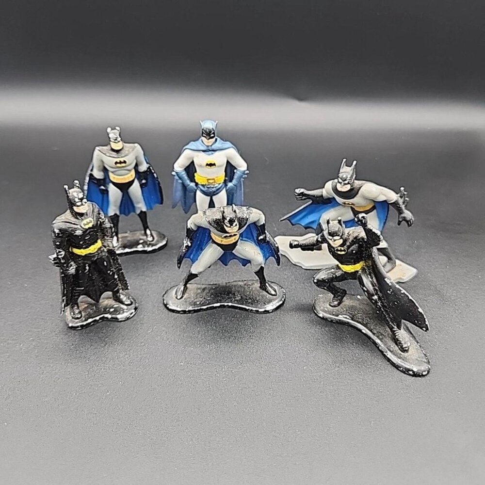 6 Ertl DC Comics Batman Small Die Cast Metal Figures 92 And 94